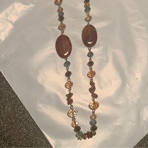 Jules B Belk Brand Multi-Color Fashion Necklace. 18-19 inch Chain. NWT